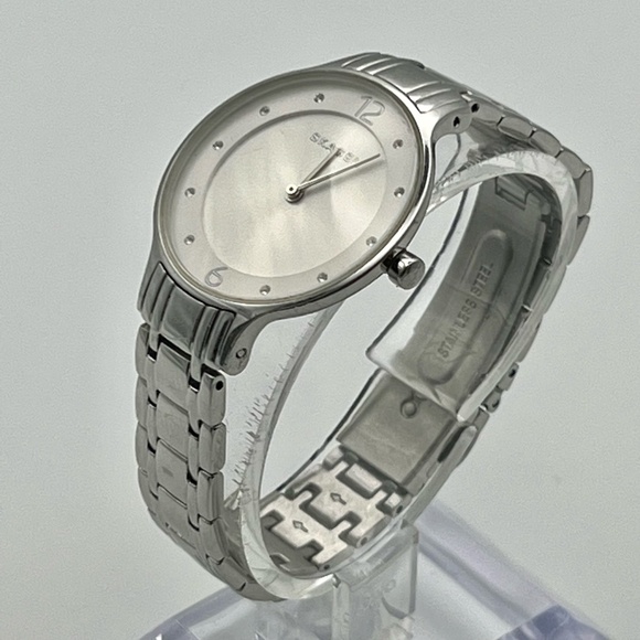 Skagen Denmark Anita Round Silver Stainless Steel Ladies Watch